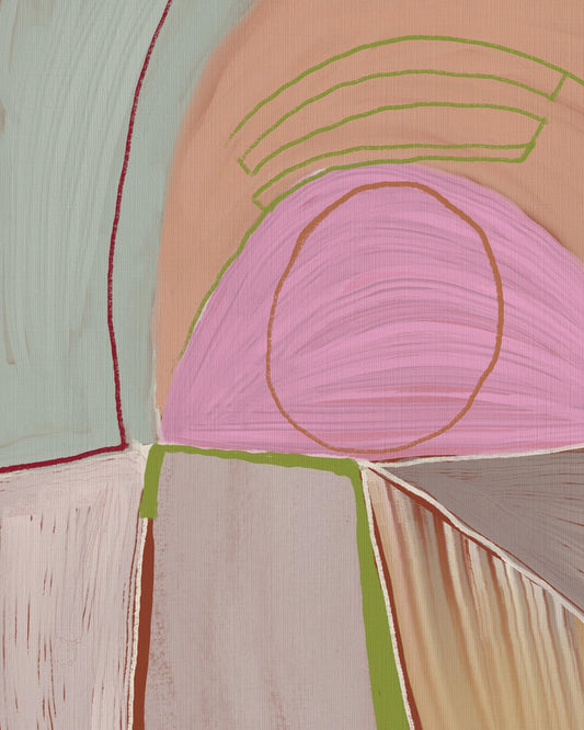 Geometric Shapes and Pastel Colors