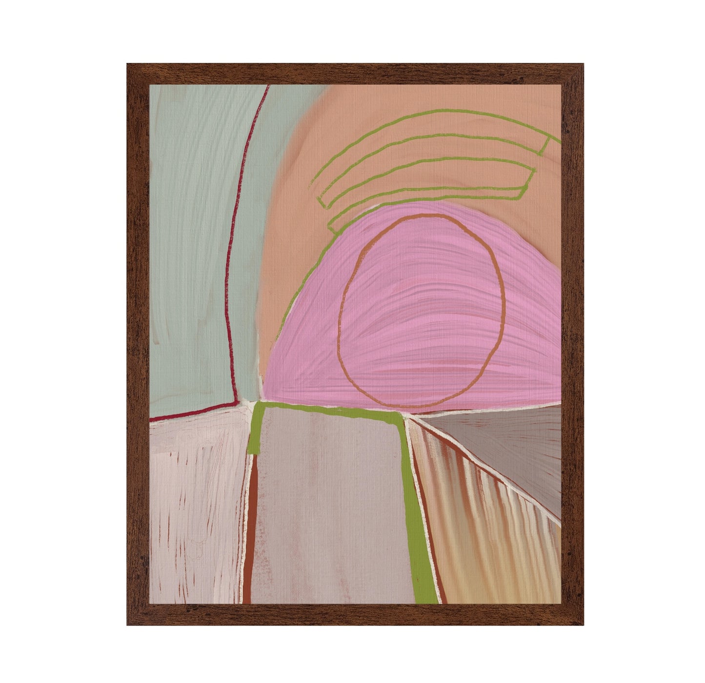 Geometric Shapes and Pastel Colors