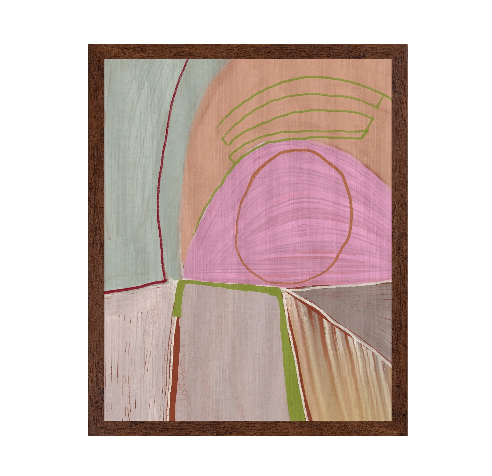 Geometric Shapes and Pastel Colors