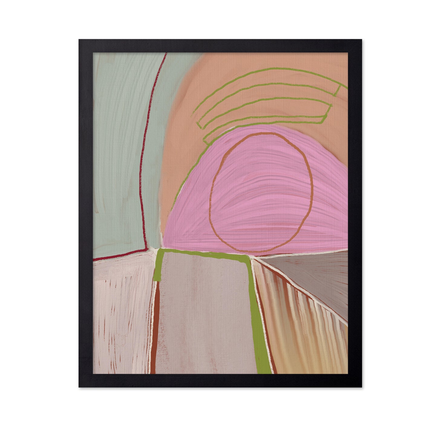 Geometric Shapes and Pastel Colors