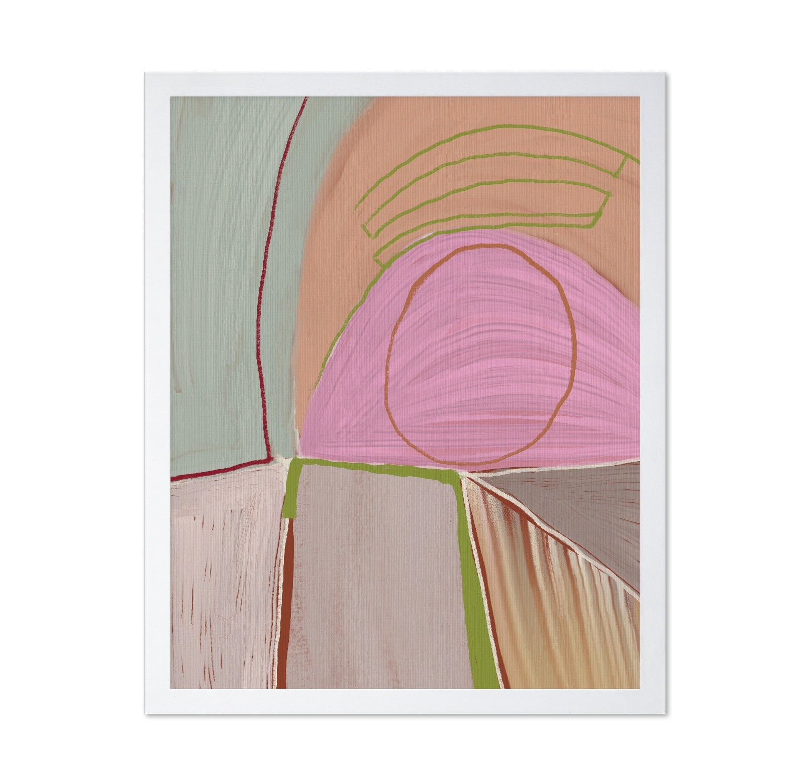 Geometric Shapes and Pastel Colors