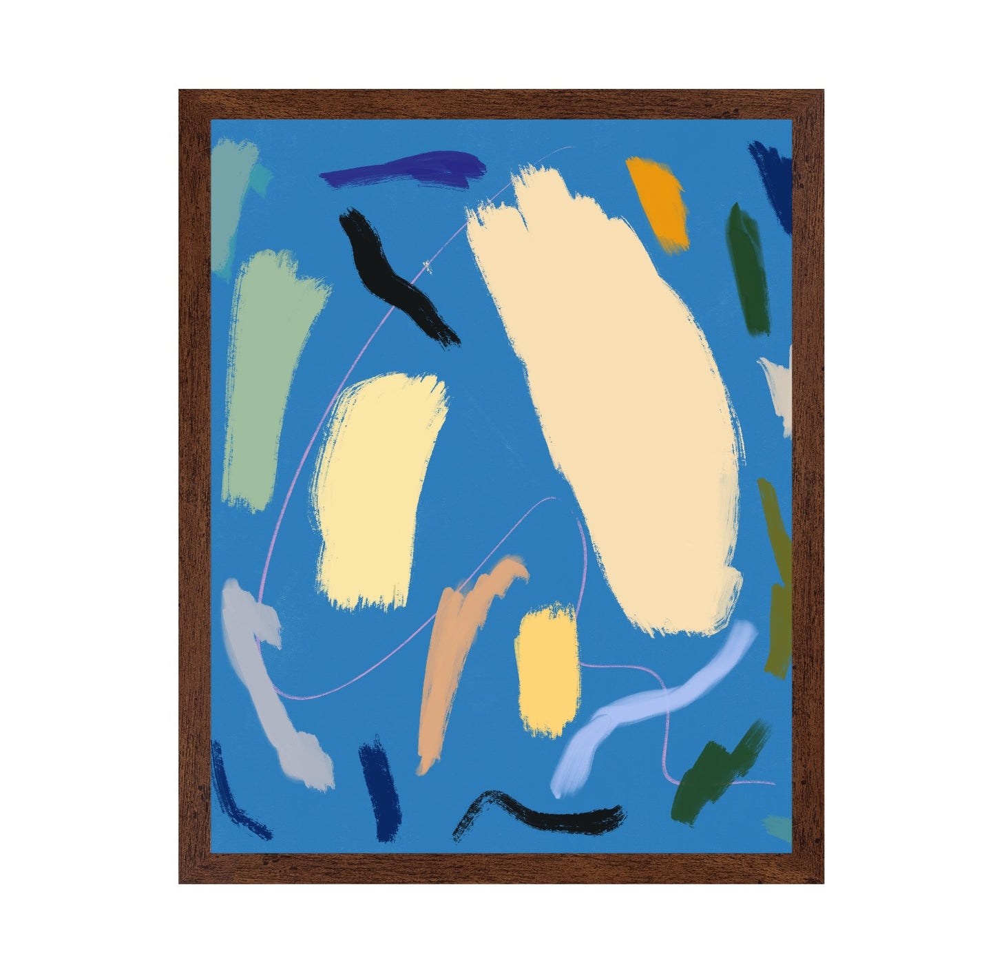 Bold Color Brushstrokes No1