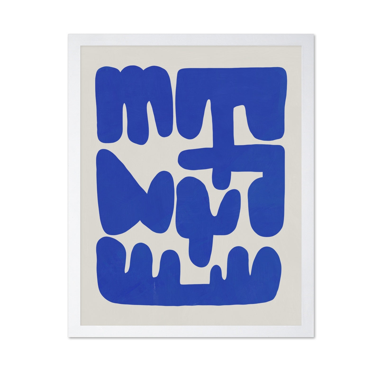 Irregular Shape Arrangement In Blue