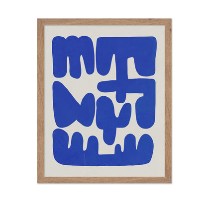 Irregular Shape Arrangement In Blue