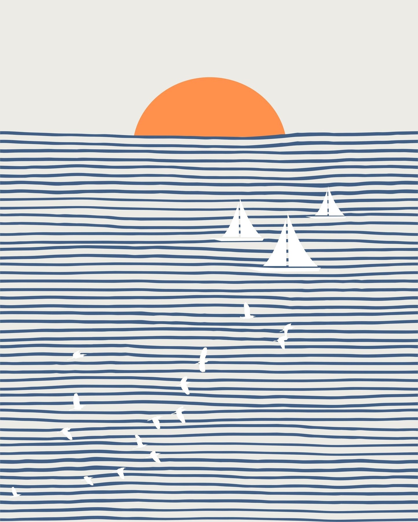 Three White Sails