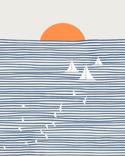 Three White Sails