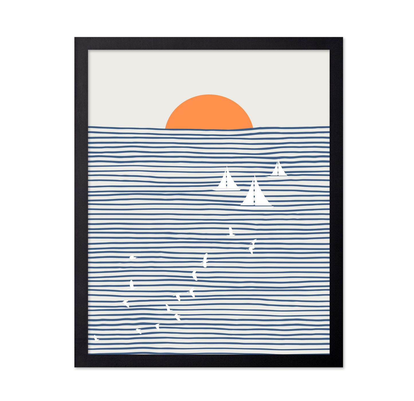 Three White Sails