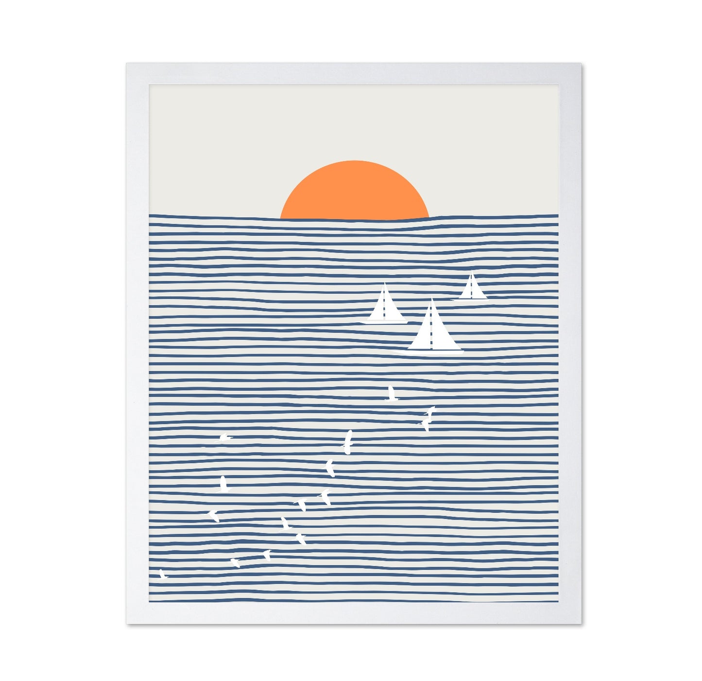 Three White Sails