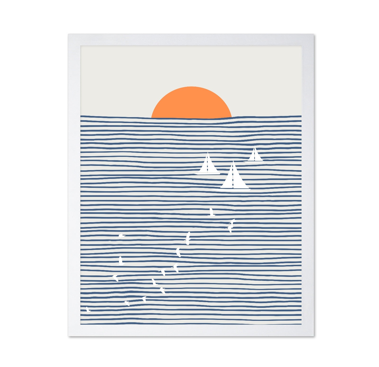 Three White Sails