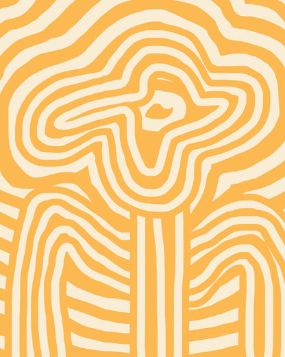 Yellow Striped Flower