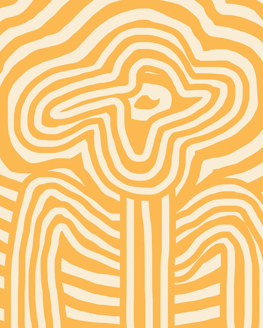 Yellow Striped Flower