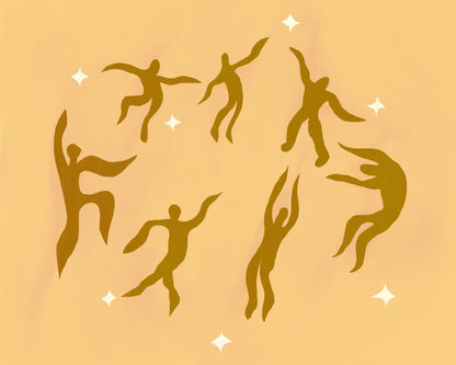 Dancers Floating Gracefully