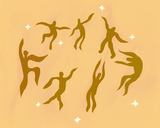 Dancers Floating Gracefully