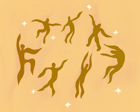 Dancers Floating Gracefully