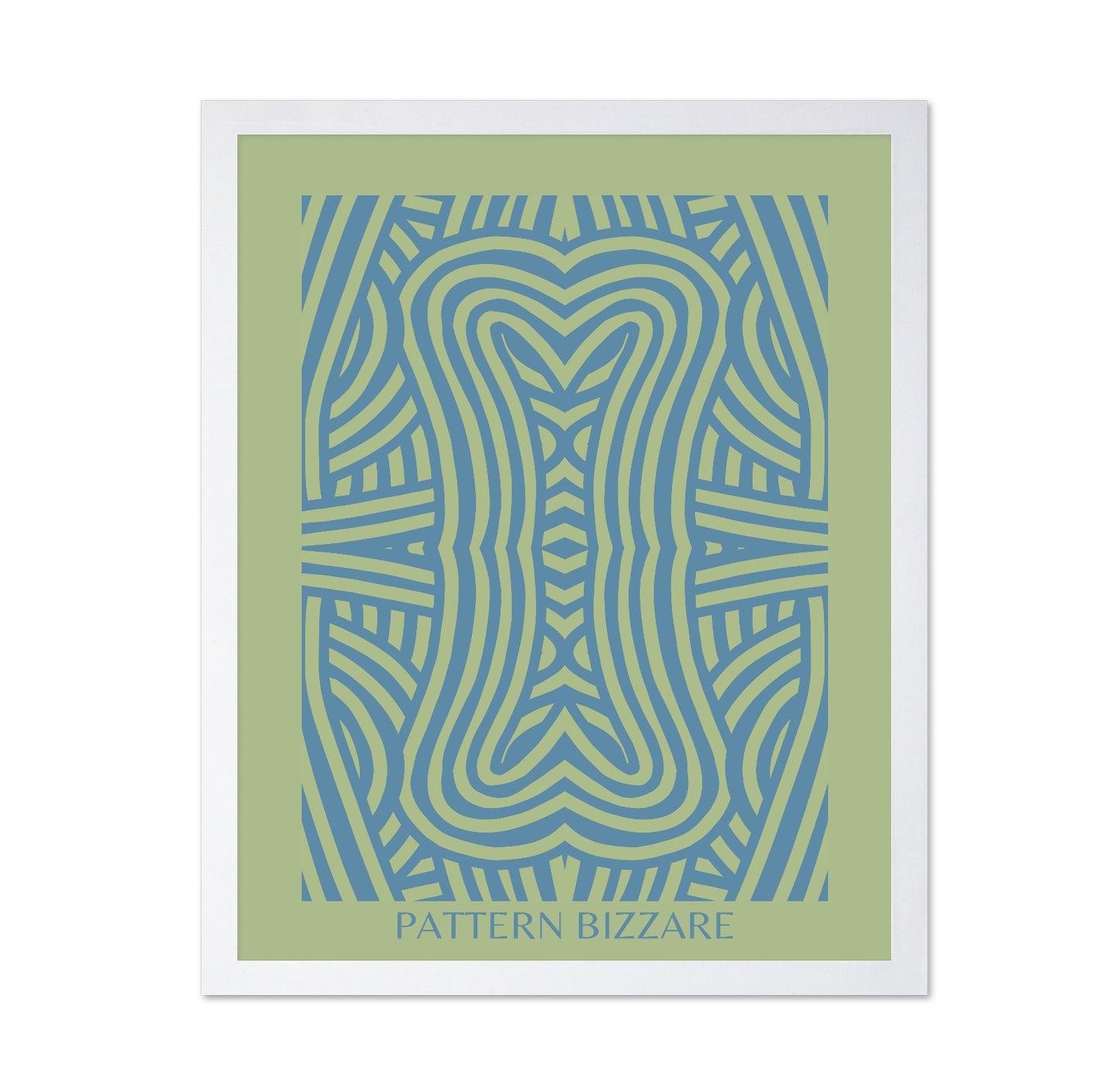Pattern Bizarre In Bright Blue