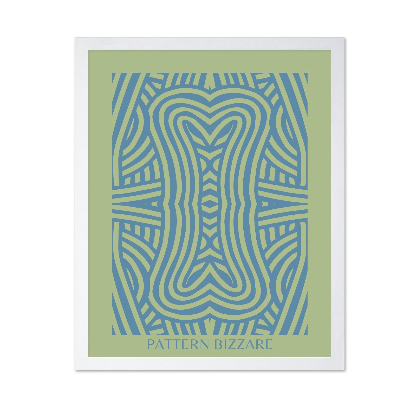 Pattern Bizarre In Bright Blue