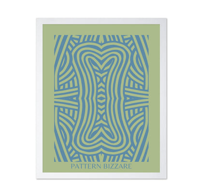 Pattern Bizarre In Bright Blue