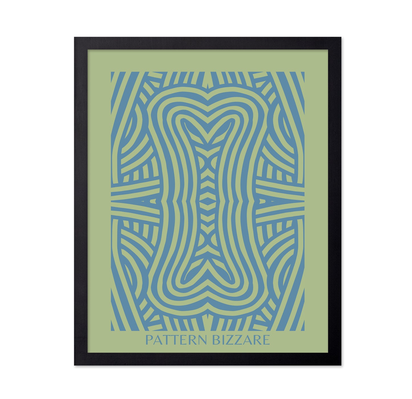Pattern Bizarre In Bright Blue