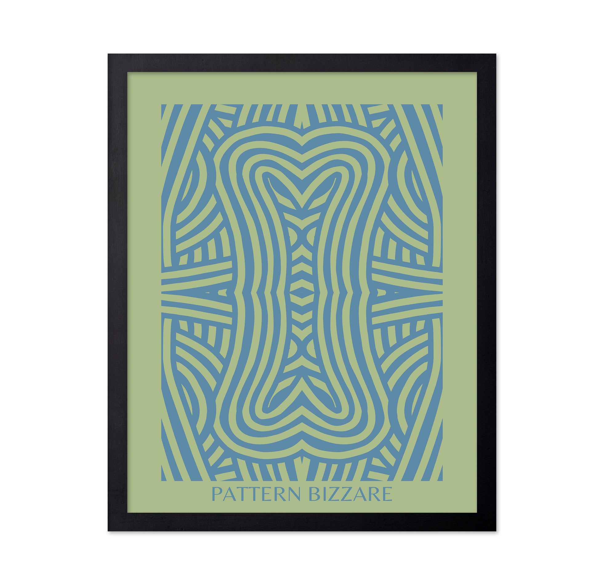 Pattern Bizarre In Bright Blue