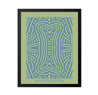 Pattern Bizarre In Bright Blue