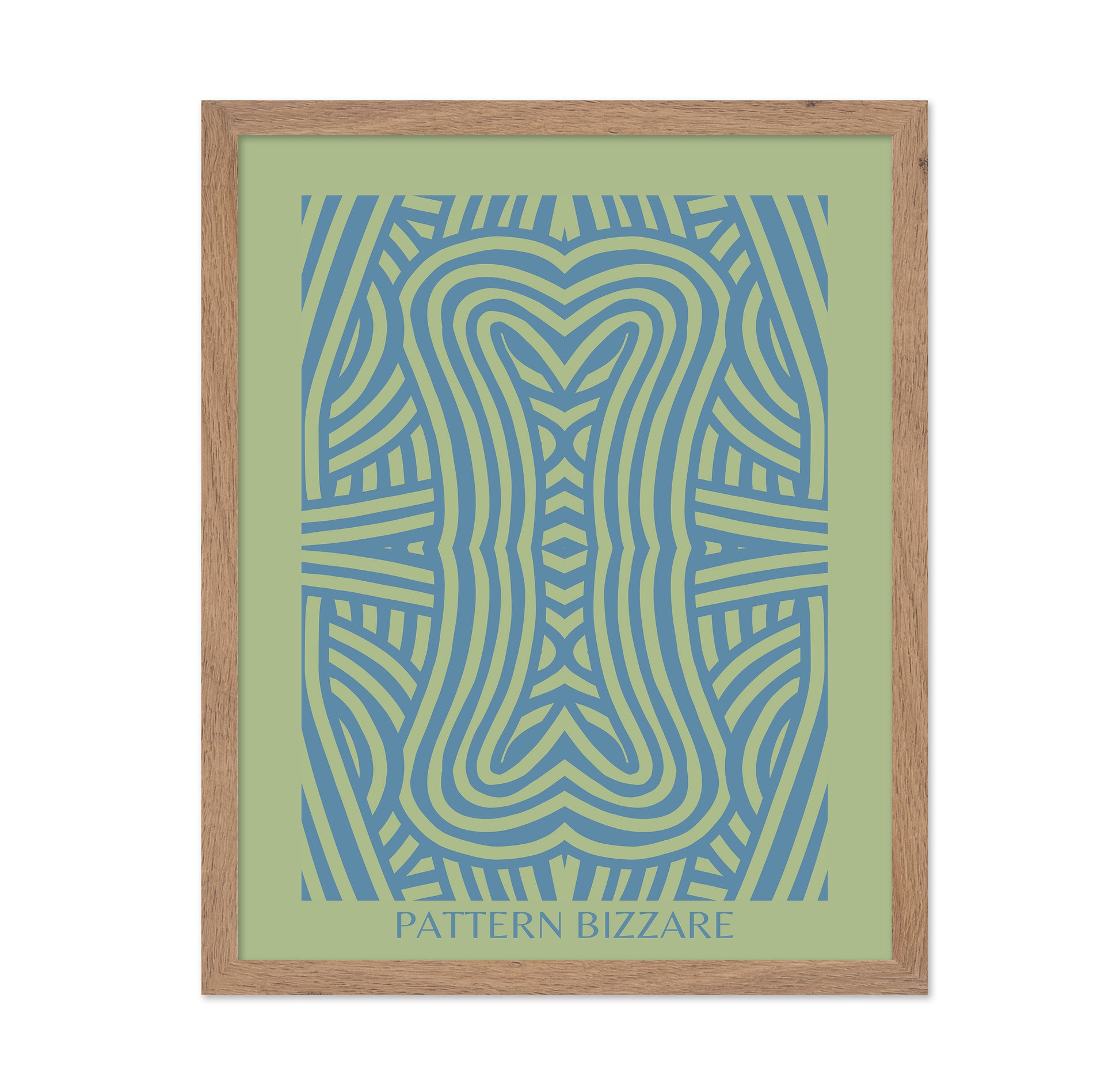 Pattern Bizarre In Bright Blue