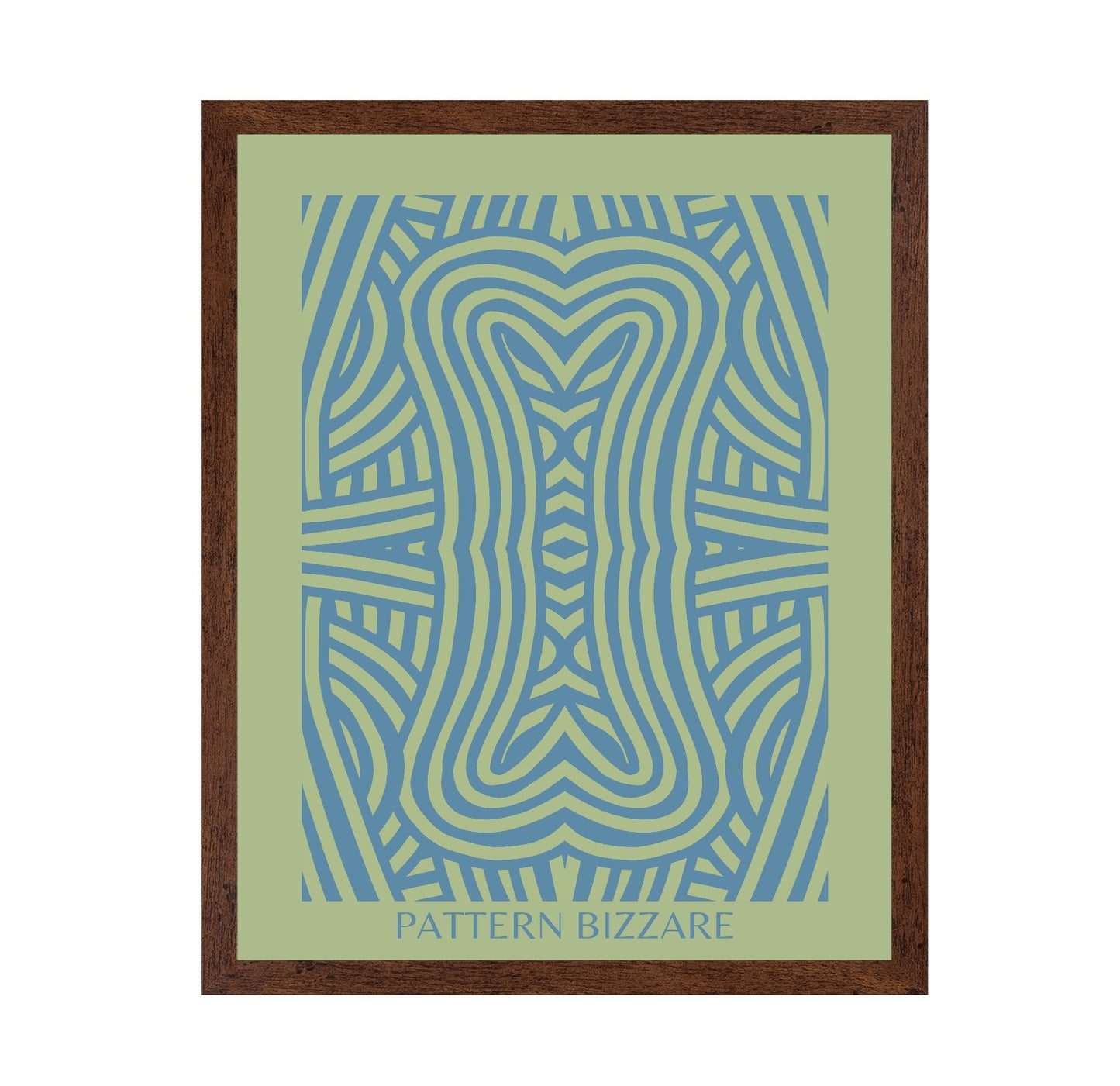 Pattern Bizarre In Bright Blue
