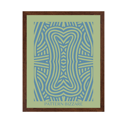 Pattern Bizarre In Bright Blue