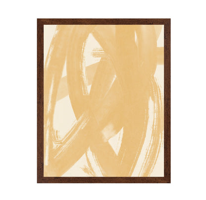 Dynamic Beige Brushstrokes