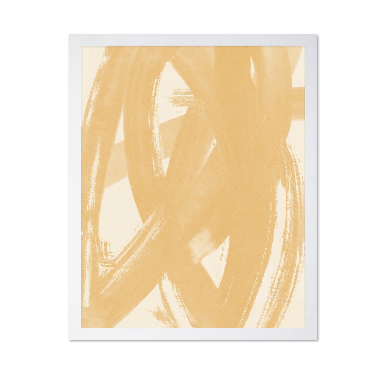 Dynamic Beige Brushstrokes