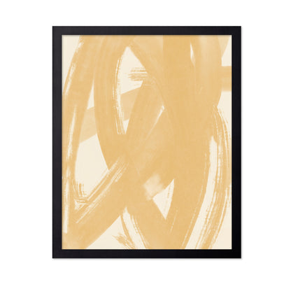 Dynamic Beige Brushstrokes