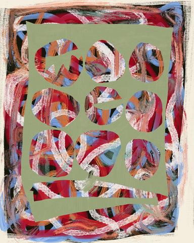 Chaos Color Large Abstract