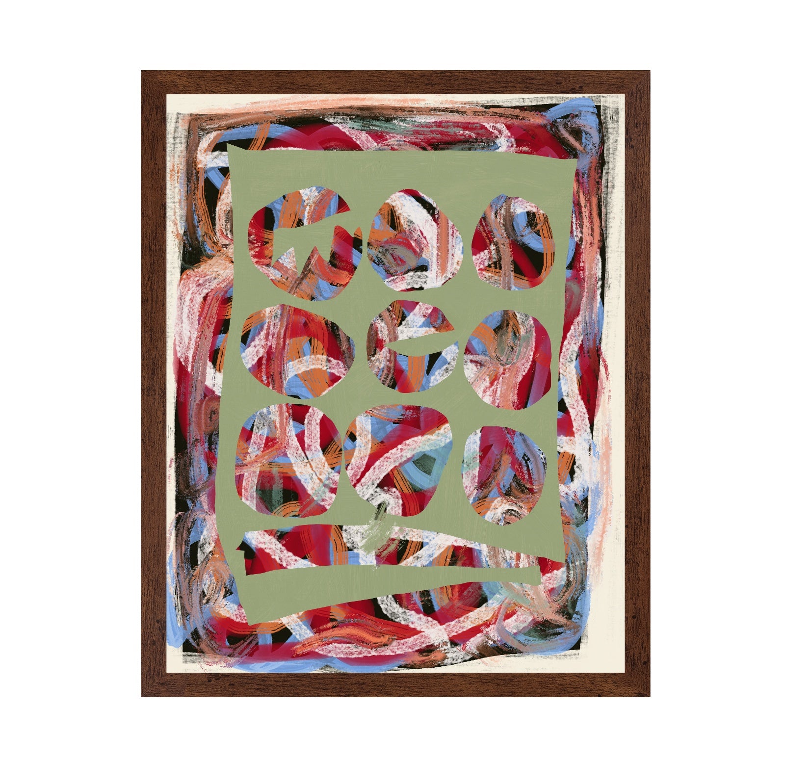 Chaos Color Large Abstract
