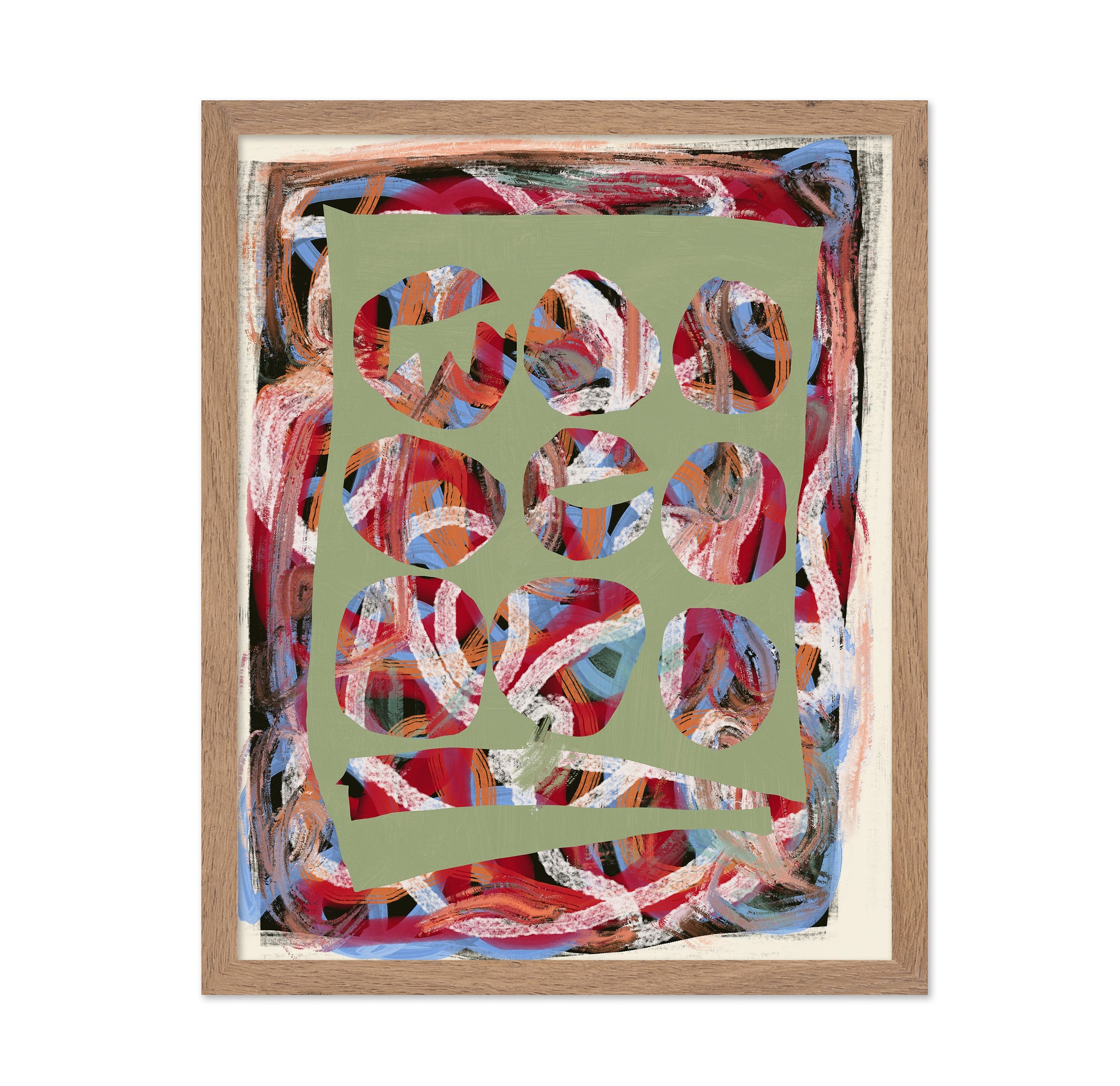 Chaos Color Large Abstract