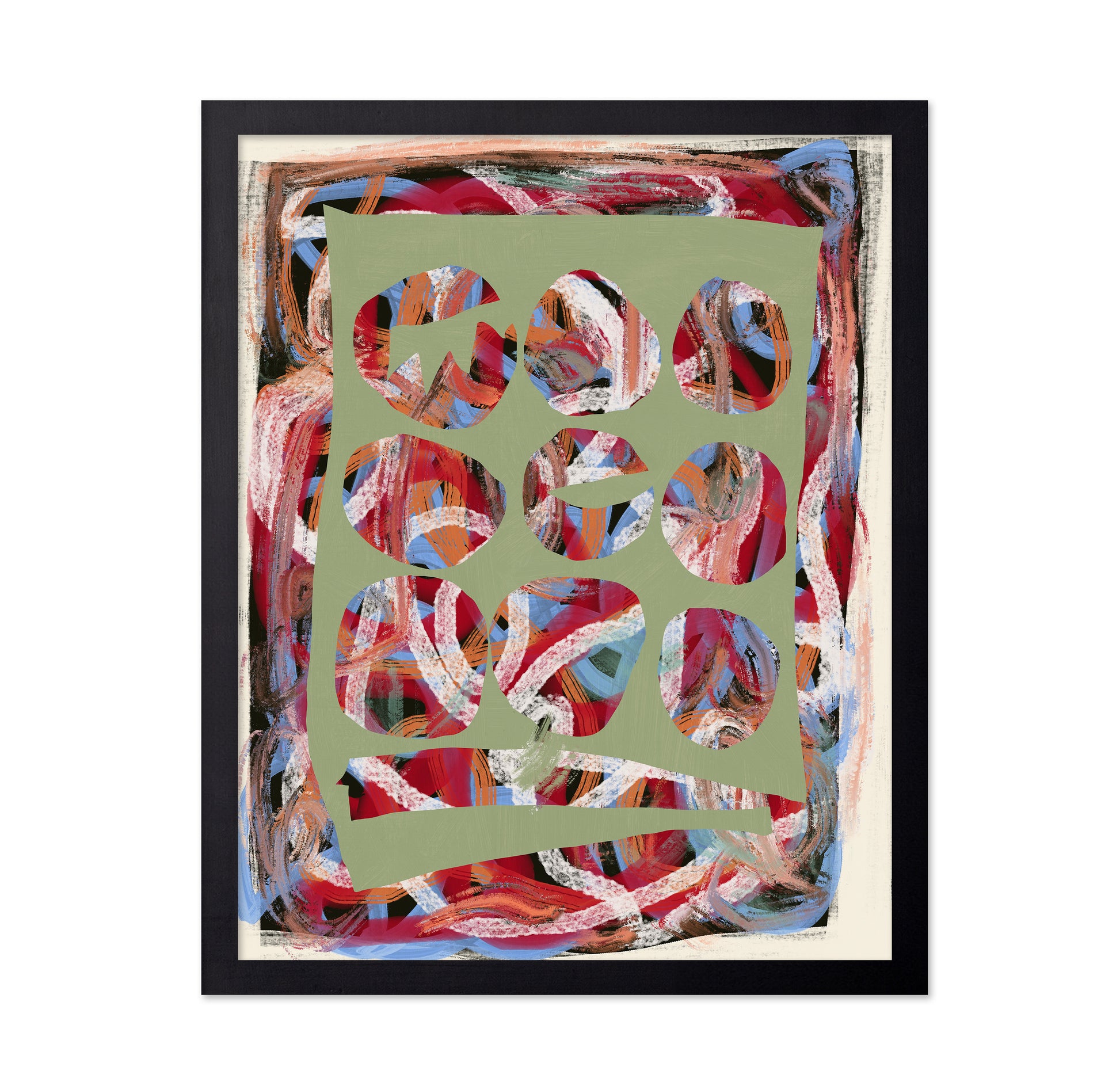 Chaos Color Large Abstract