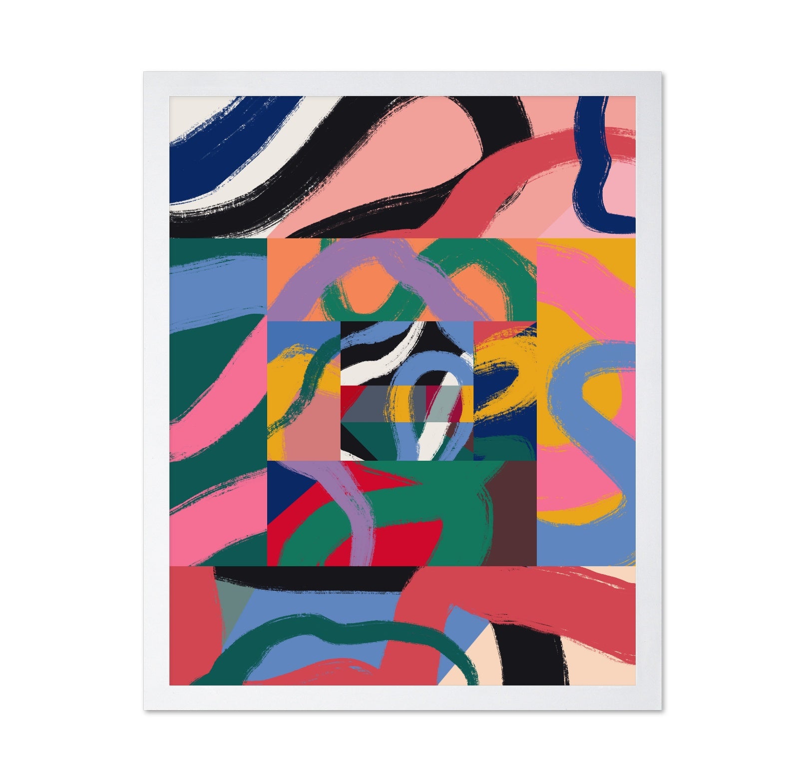 Colorful Line Ribbon Abstract
