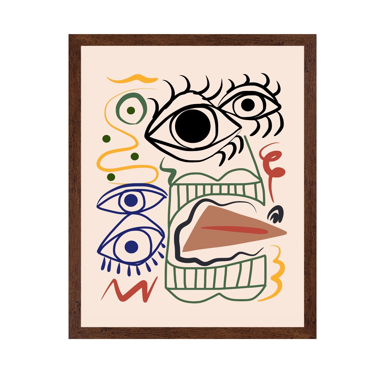 Line Art Bizarre Totem