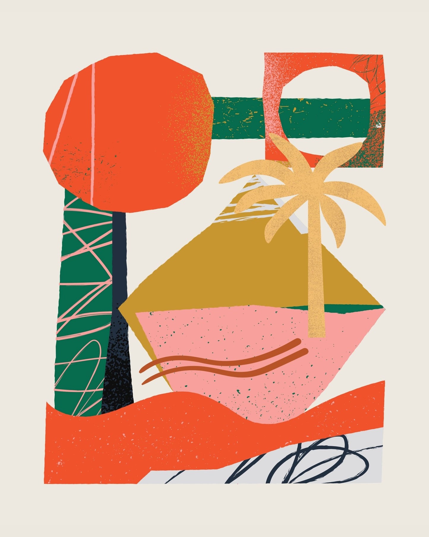 Abstract Beach Collage