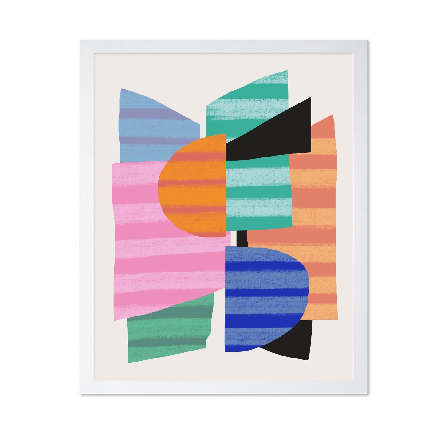 Abstract Stripe Minimal Collage No 1