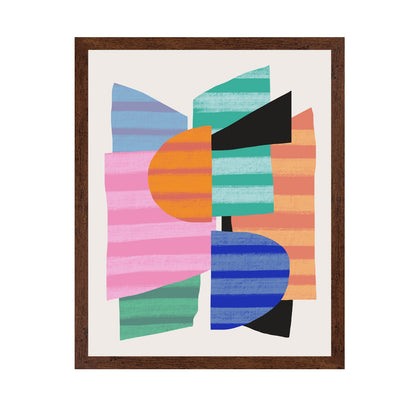Abstract Stripe Minimal Collage No 1