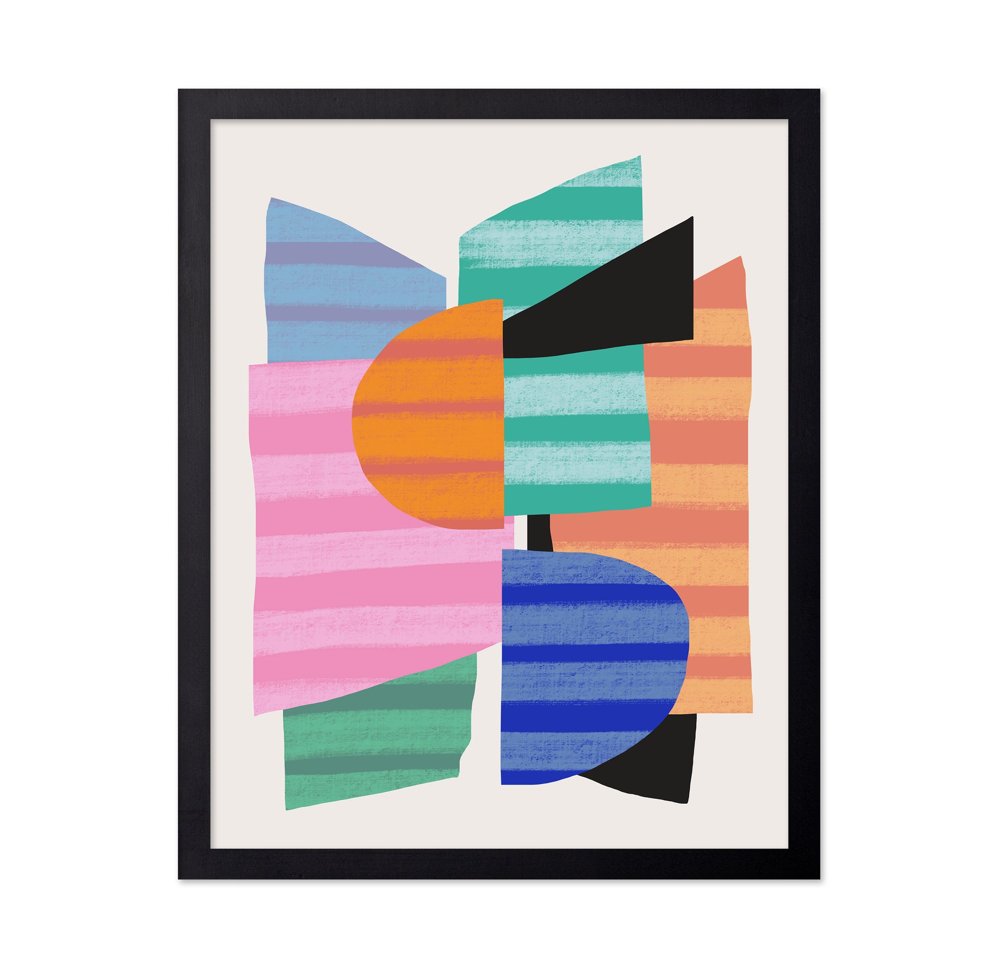 Abstract Stripe Minimal Collage No 1
