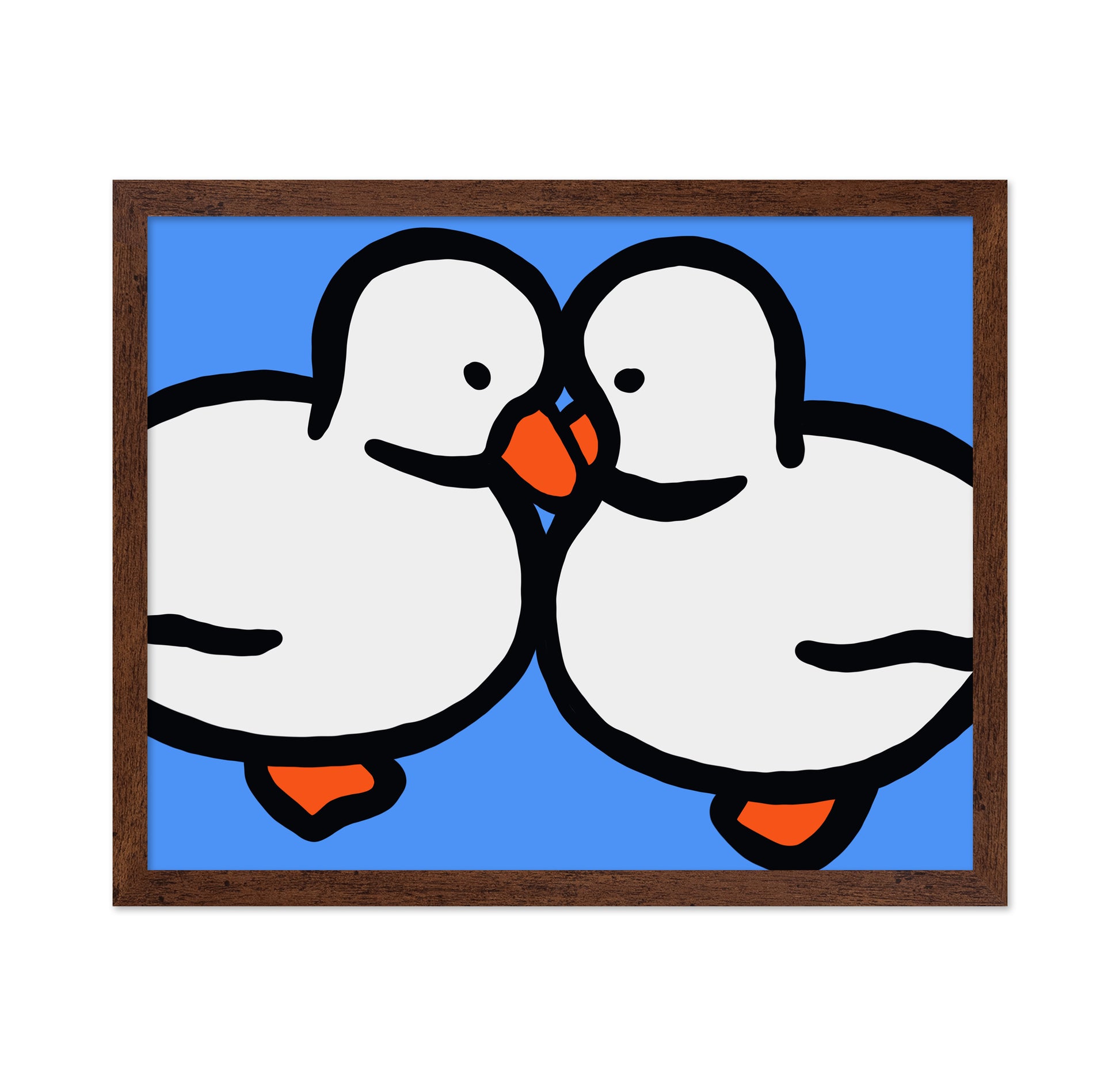 White Ducks With Orange Beaks