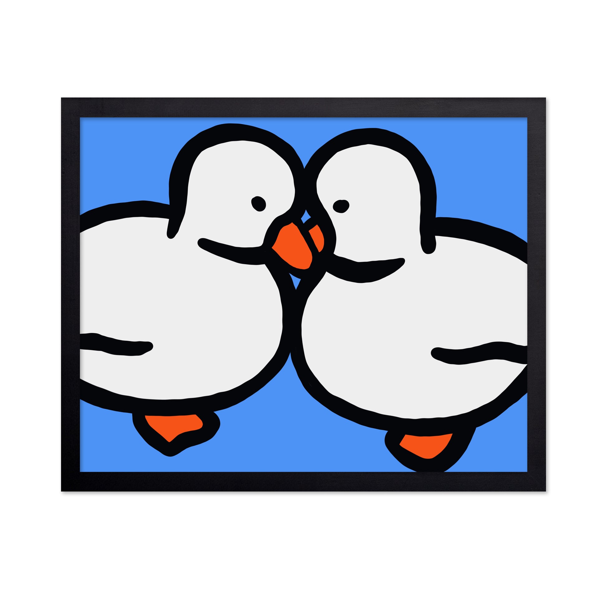 White Ducks With Orange Beaks