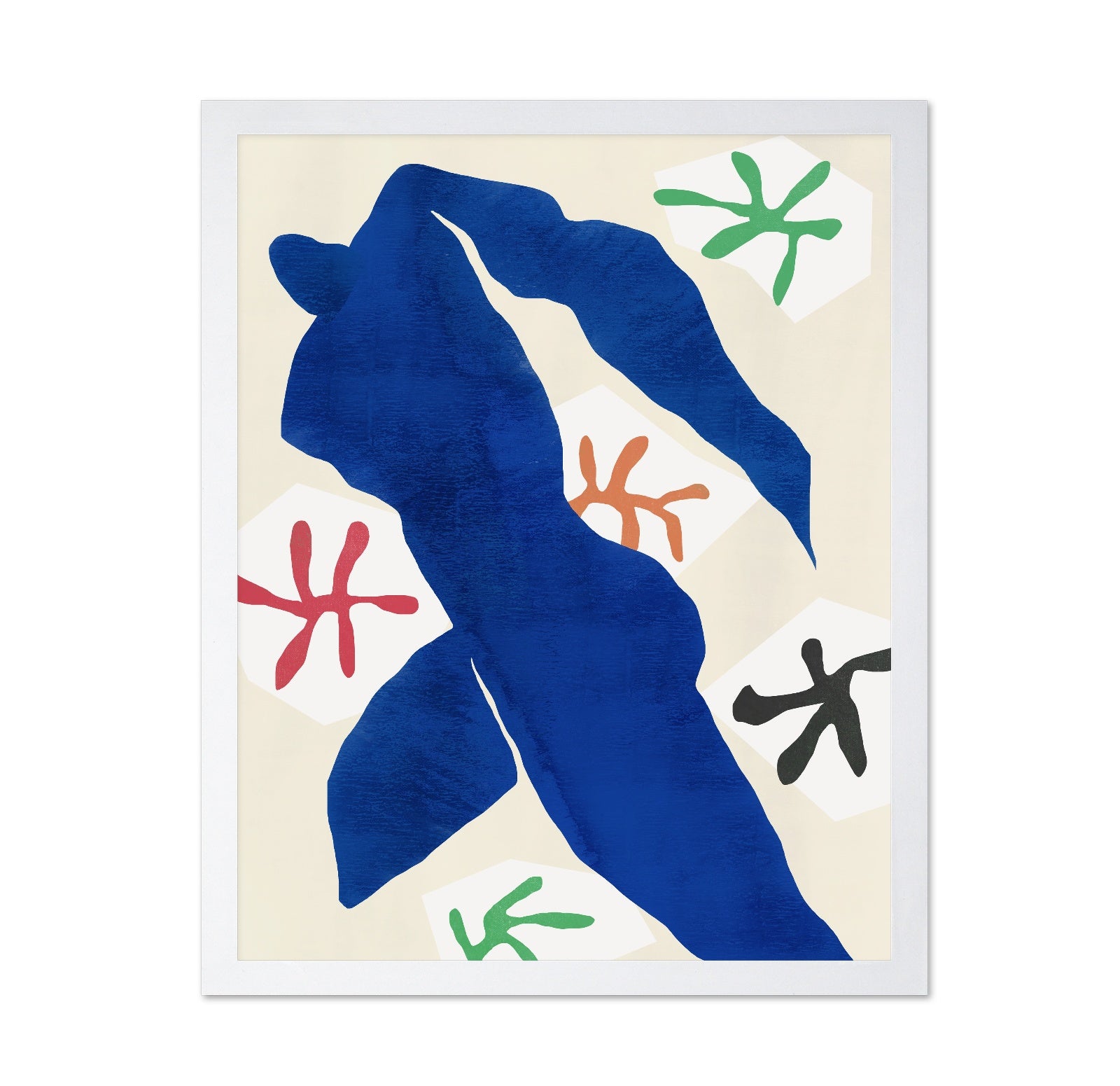 Abstract Blue Figure