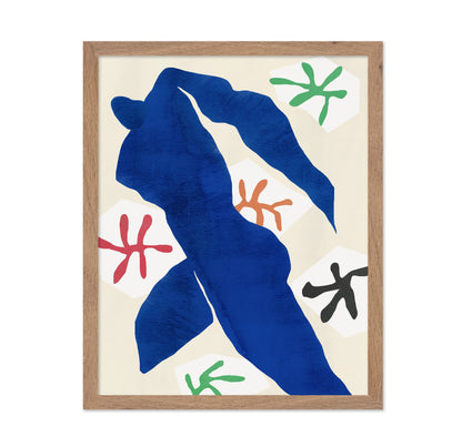 Abstract Blue Figure