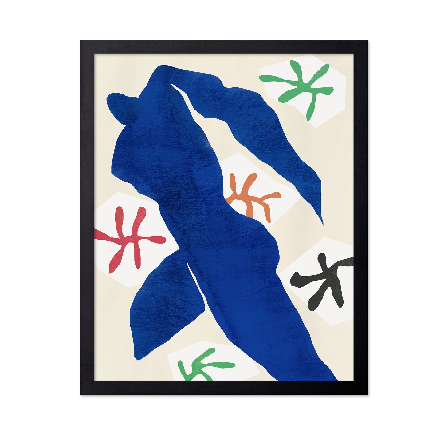Abstract Blue Figure