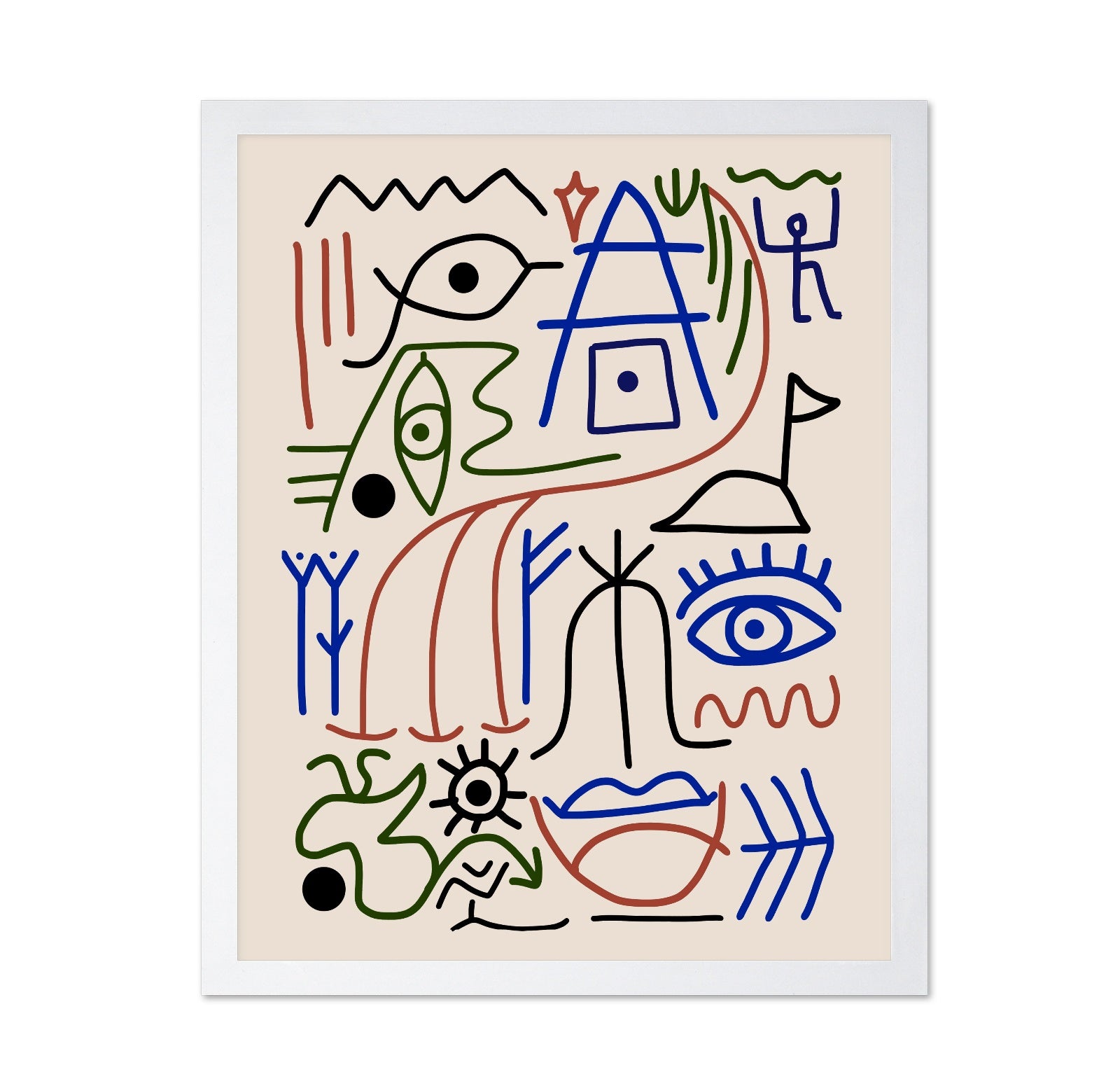 Line Art Bizarre Ancient Symbol