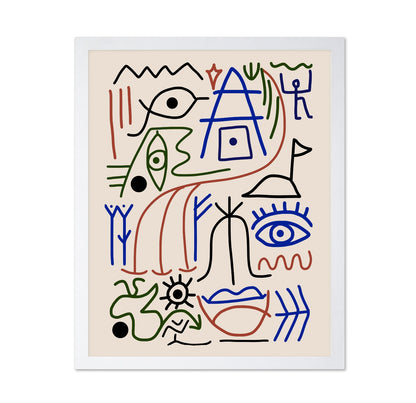 Line Art Bizarre Ancient Symbol