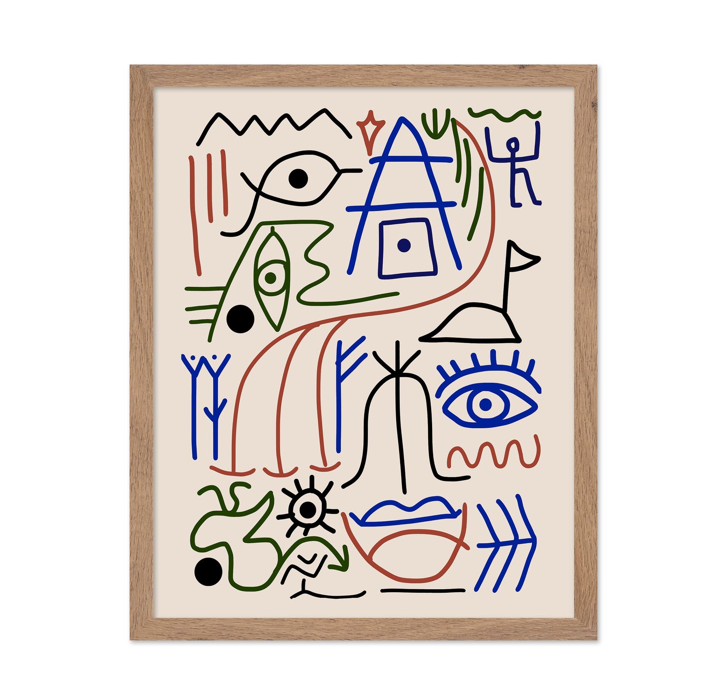 Line Art Bizarre Ancient Symbol