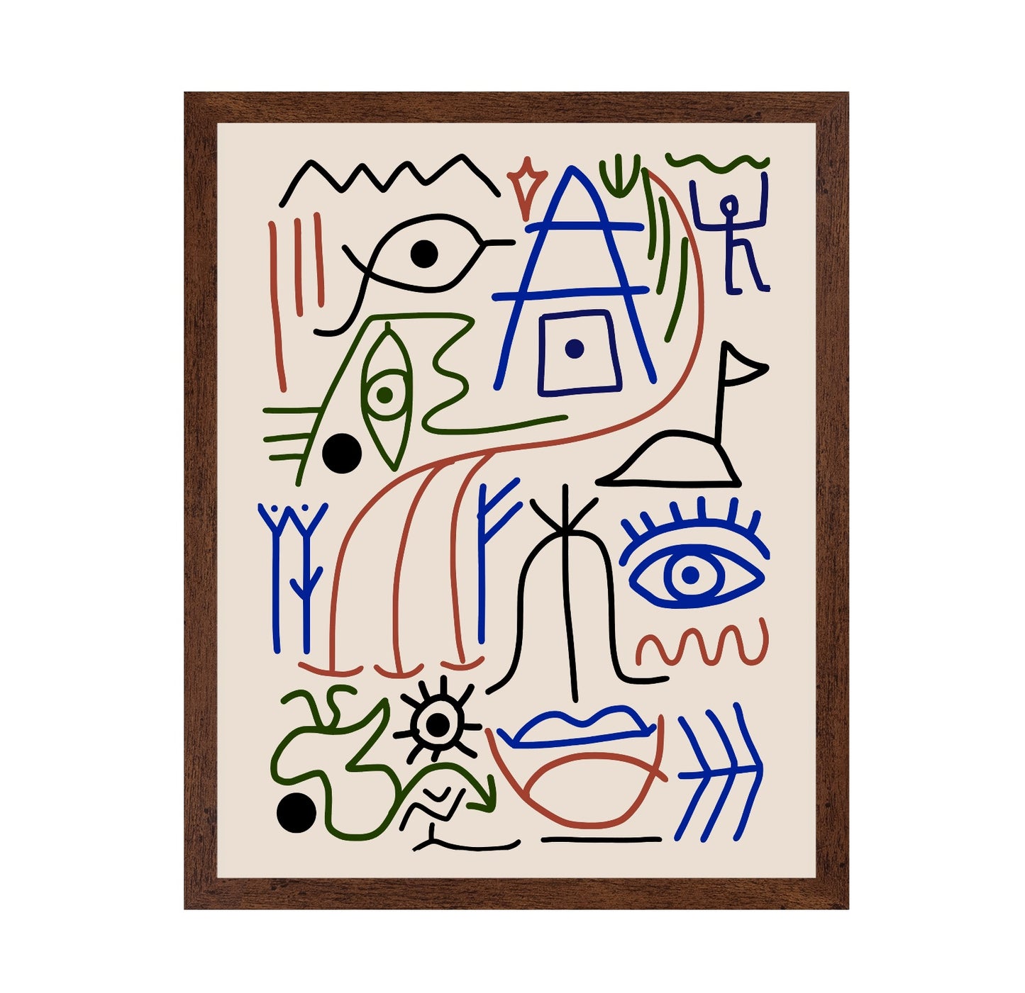Line Art Bizarre Ancient Symbol