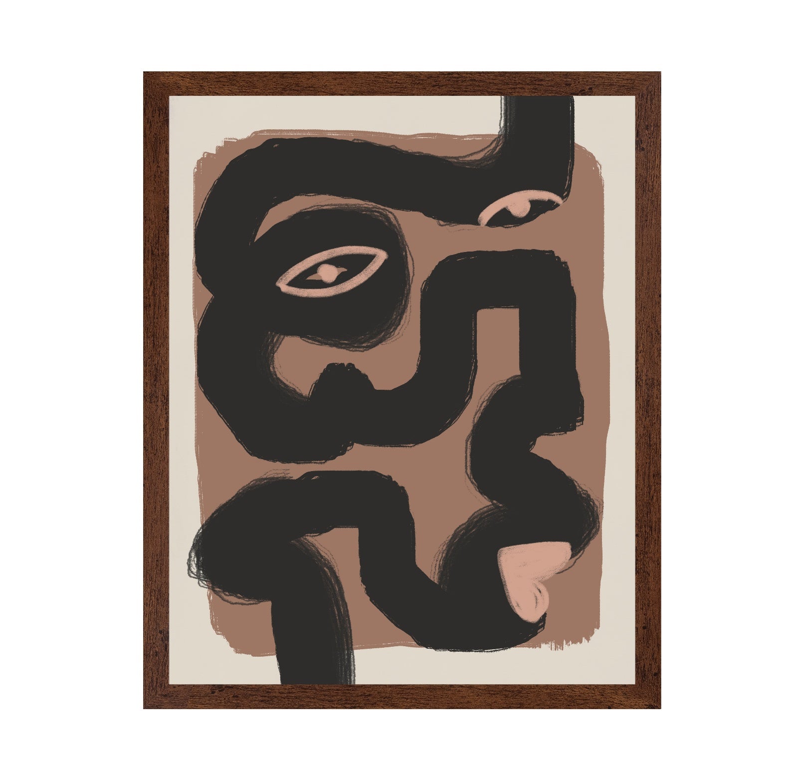 Abstract Black Portrait